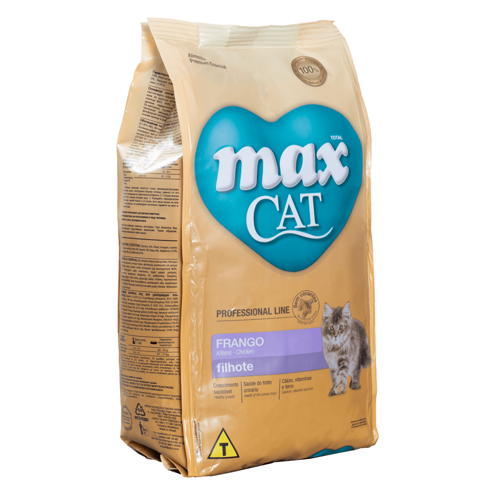 Comida para gato Max Cat Professional Line Filhote Frango 1 Kg