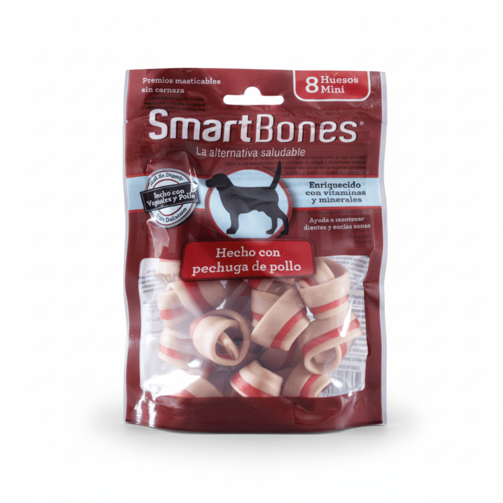 Snack para perros pequeños Smartbones Pollo Paquete 8 Unidades