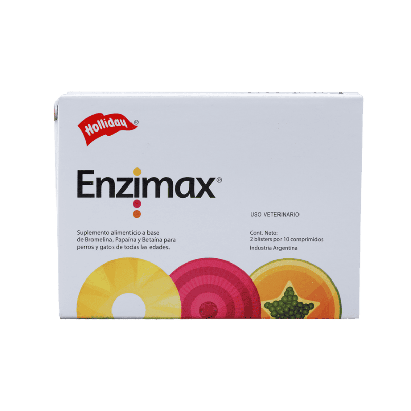 Biomodulador Enzimax para Perros y Gatos 20 Tabletas