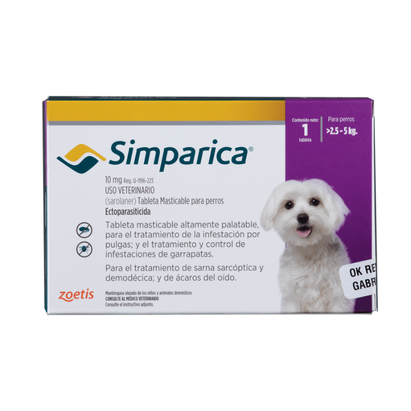 Simparica 10 mg para perros