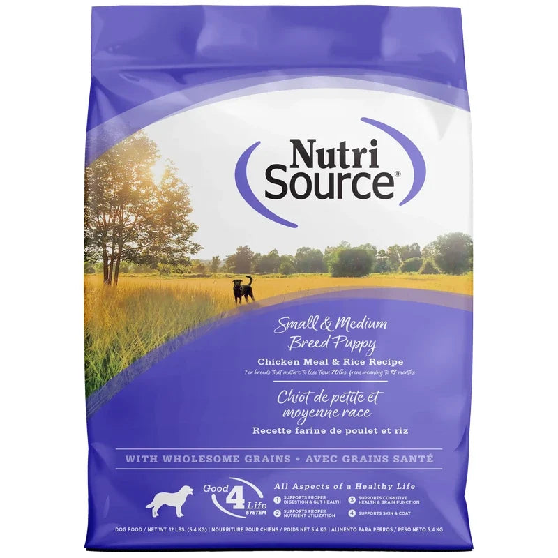 NutriSource Cachorro Perro Raza Pequeña y Mediana Pollo y Arroz