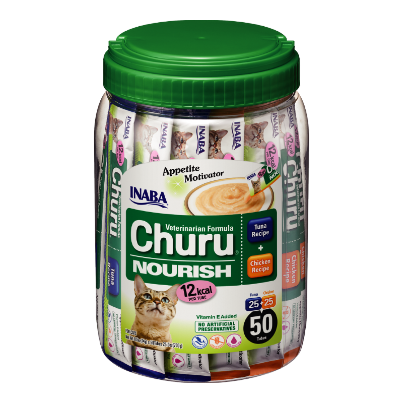Churu Snacks para gatos Vet Nourish atún y pollo x 50 unidades– Tierragro