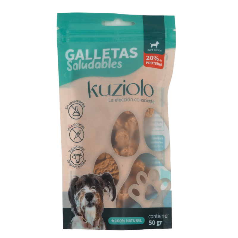Galletas Saludables para Perros Kuziolo 50 g y 150 g
