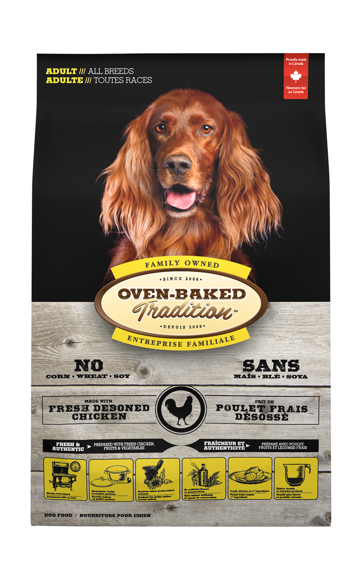 Oven Baked Tradition Pollo para Perros Adultos Todas las Razas x 2.27 kg