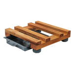 Soporte de Madera Tipo Rejilla N.° 29 con Bandeja Deslizante 2,5 cm