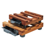 Soporte de Madera Tipo Rejilla N.° 29 con Bandeja Deslizante 2,5 cm