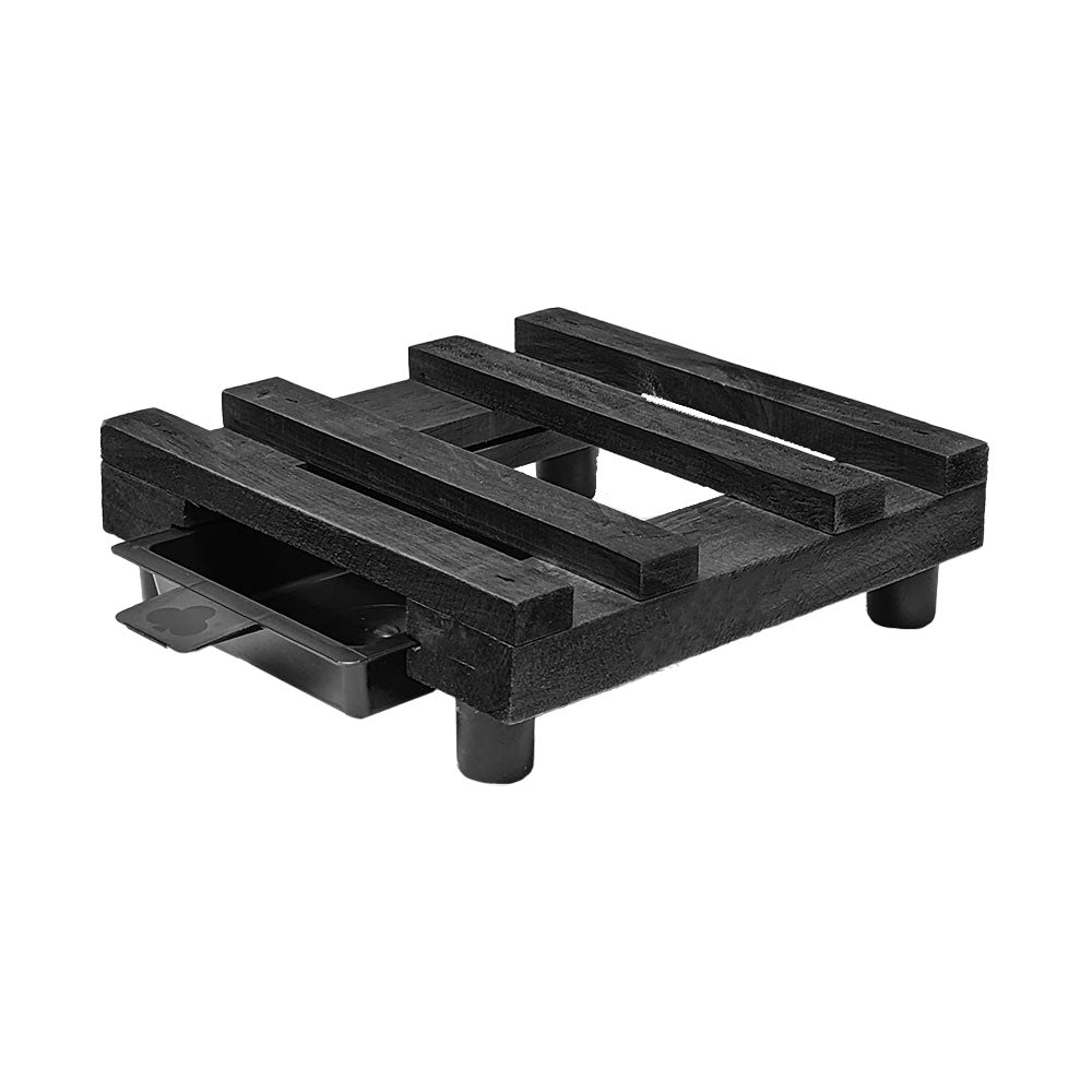Soporte de Madera Tipo Rejilla N.° 24 con Bandeja Deslizante 3 cm