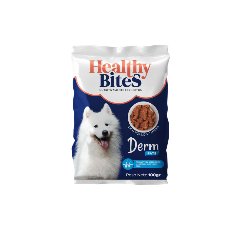 Healthy Bites Pate Perro Derm 100 G