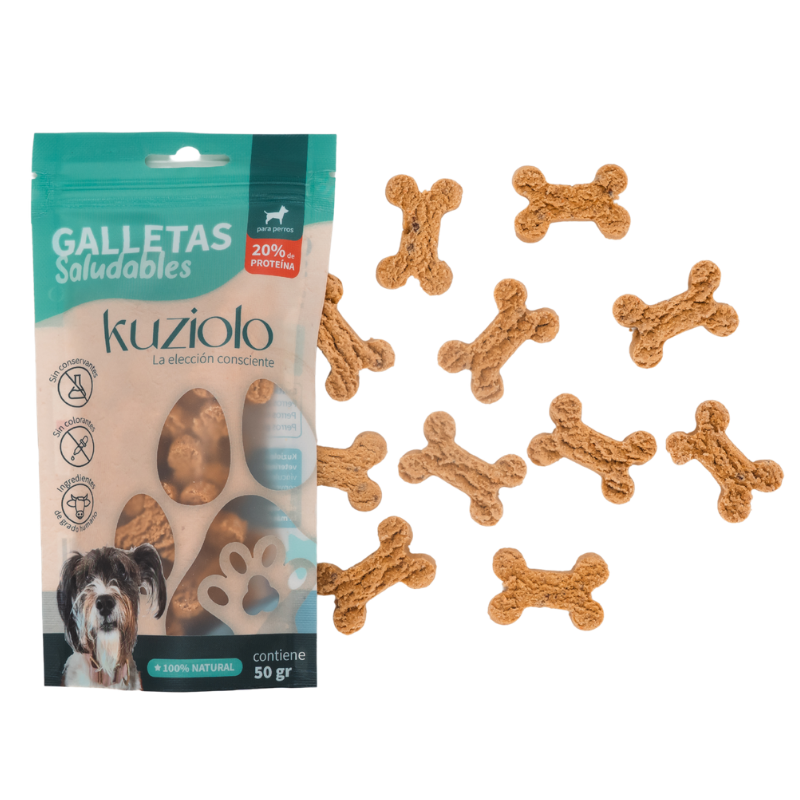 Galletas Saludables para Perros Kuziolo 50 g y 150 g
