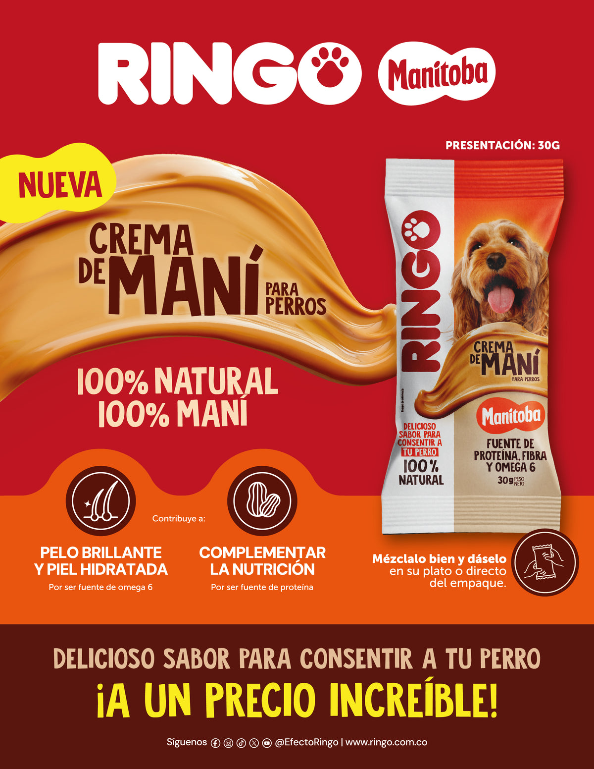Ringo Crema de Mani Perro x 30 gr