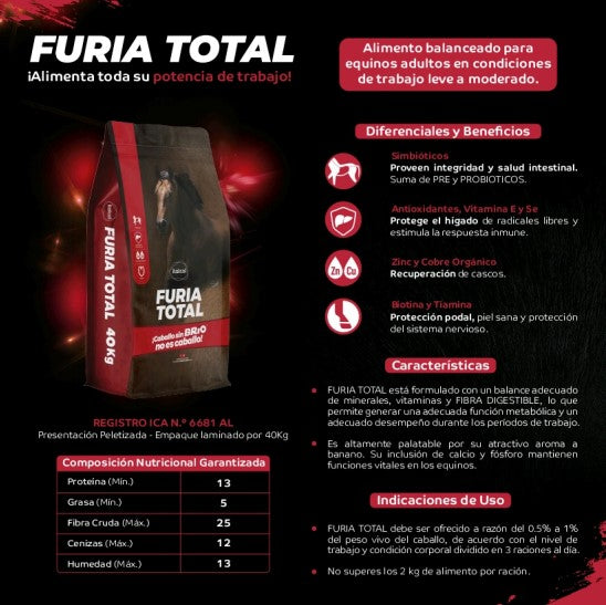 Furia Total x 40 kg