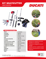 Kit Multicutter Ducati para jardinería