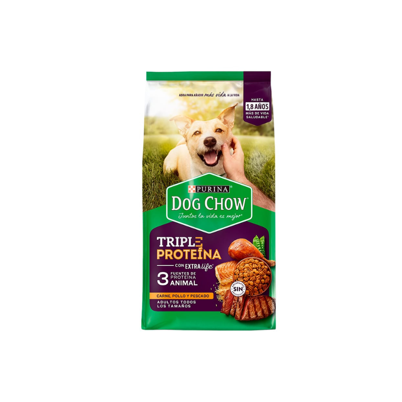 Dog Chow Triple Proteina Adulto x 2 Kg