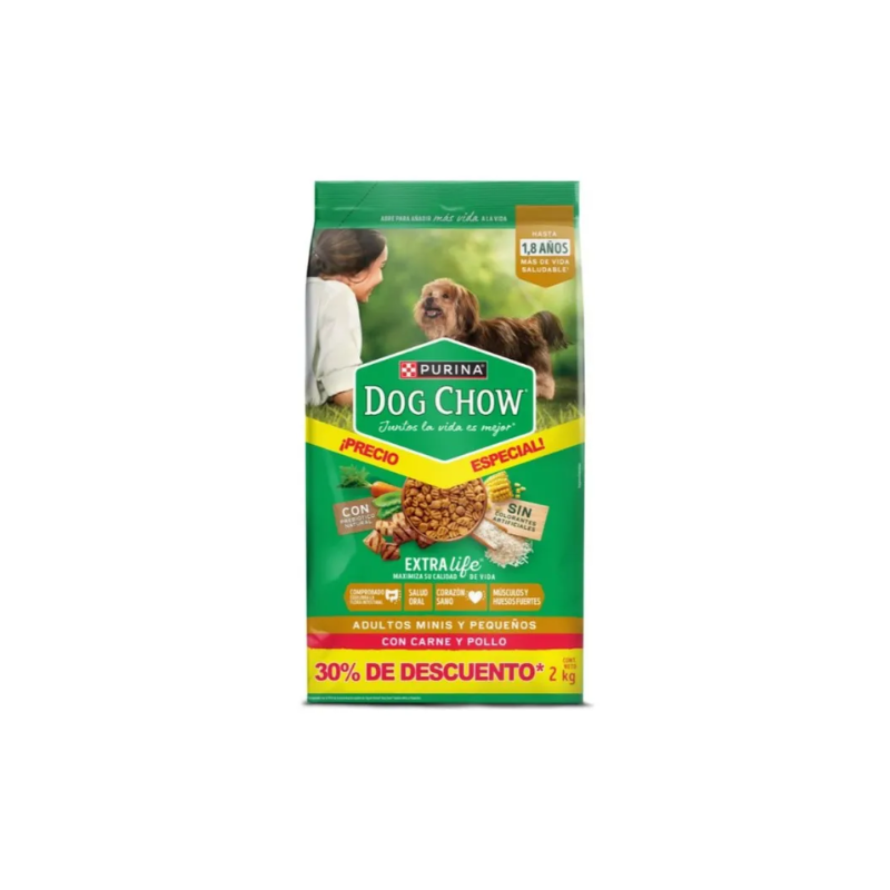 Dog Chow Perros Adultos Minis Pequeños x 2 Kg