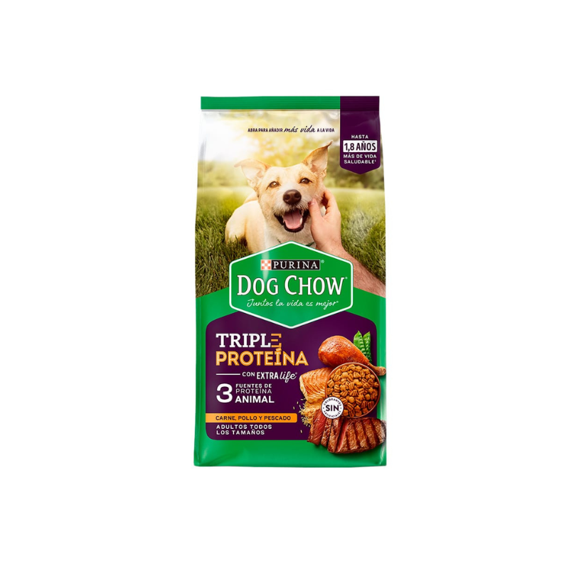 Dog Chow Triple Proteina Adultos x 8 Kg