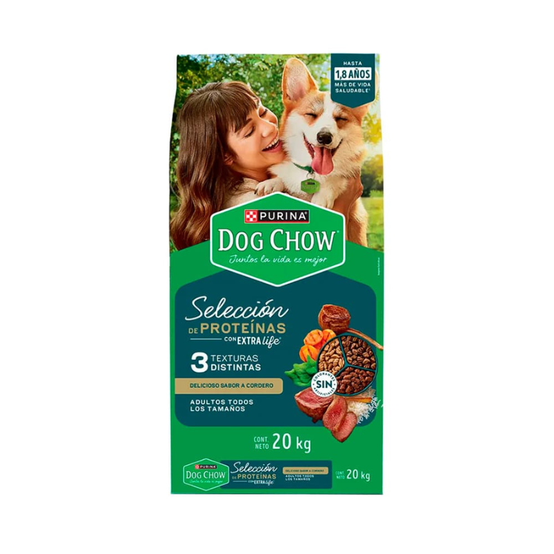 Dog Chow Adulto Cordero De 20 Kg