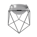 Comedero Geométrico Grande Negro