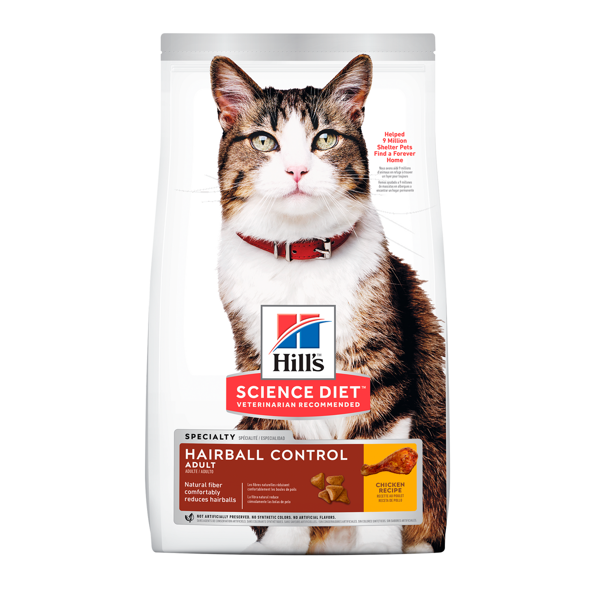 Hills Feline Adult Hairball 7 Lb Bolas de Pelo