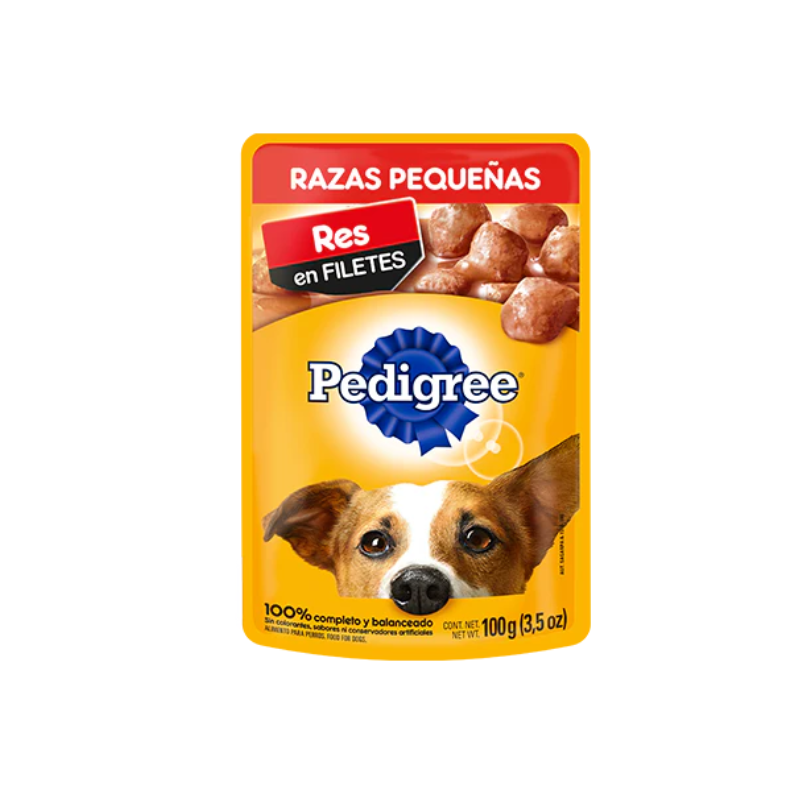 Pedigree Adulto Raza Pequeña Pouch De Carne
