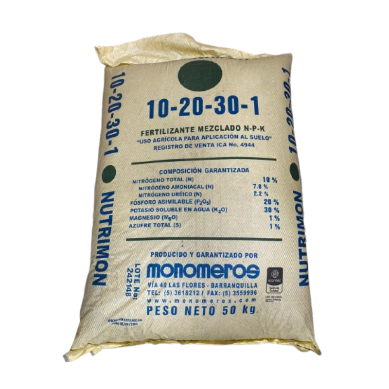 Fertilizante 10-20-30-1-1 Bulto x 50 Kg