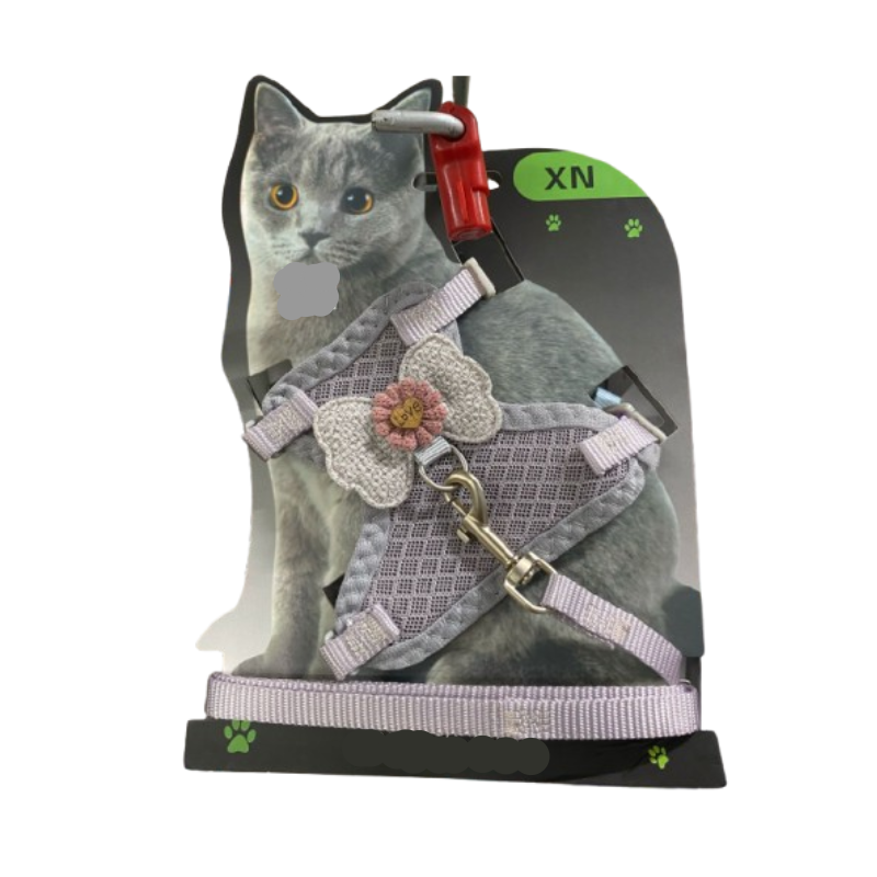 Pechera más Correa para Gato