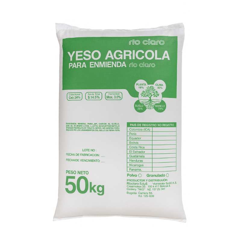 Yeso Empacado MCV x 50 kg