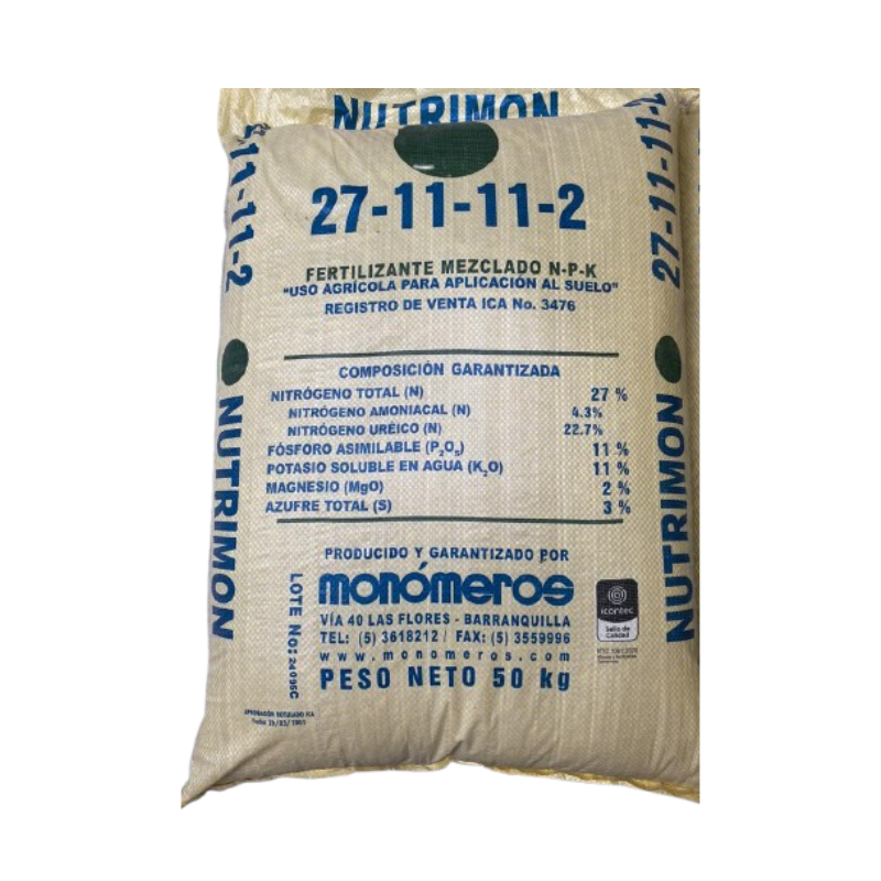 Fertilizante 27-11-11-2-3 Bulto x 50 Kg