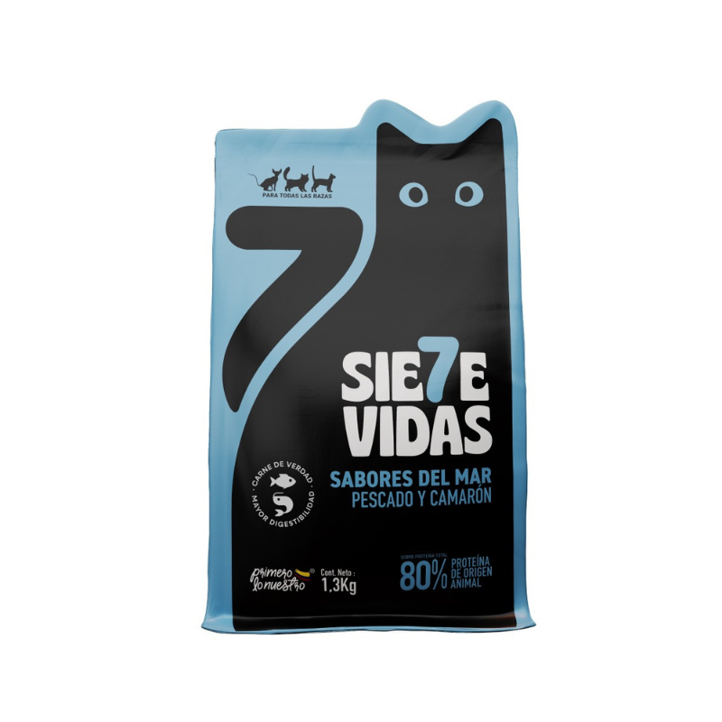 7 Vidas Alimento para Gatos Adultos x 1.3 Kg