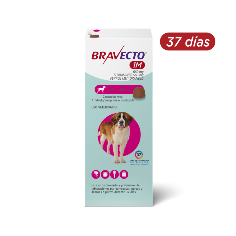 Bravecto 560 mg 40 A 56 KG
