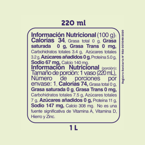 Kefir Natural Manzana-Kiwi X 1000 Ml