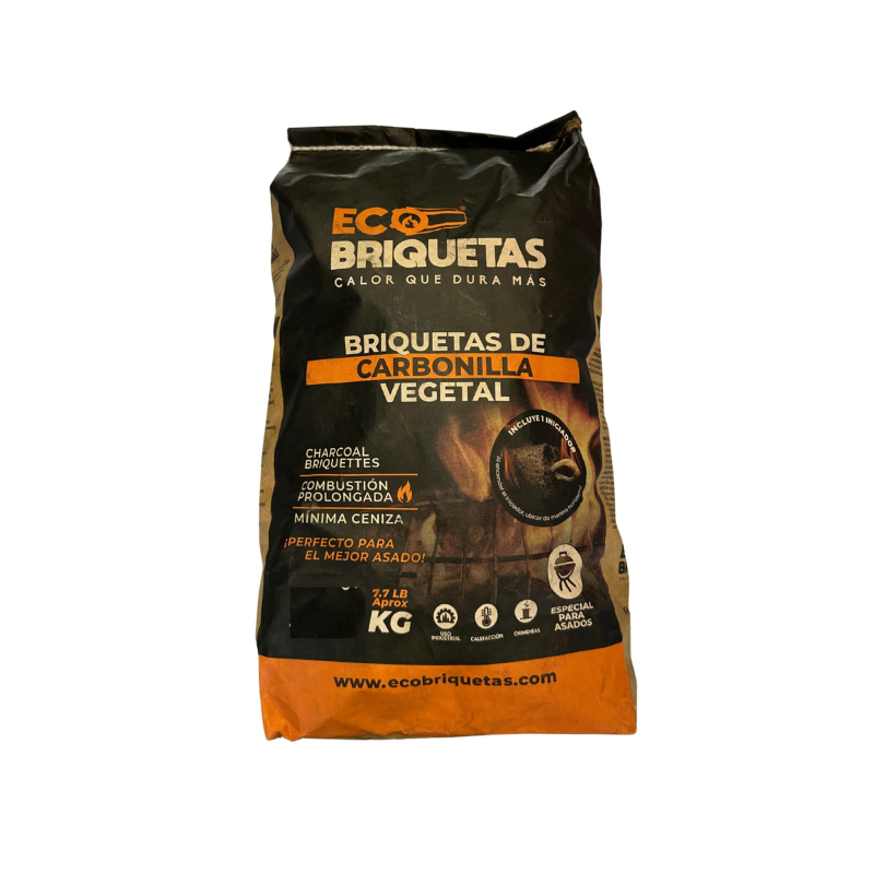 Carbón Vegetal Prensado en Cojín