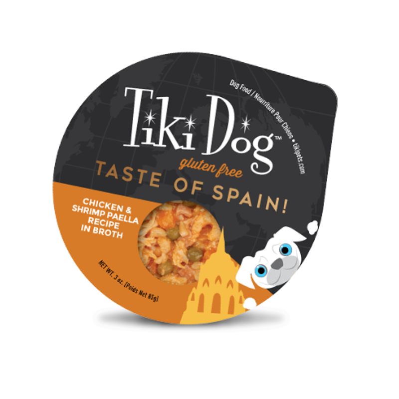 Tiki Dog Petites Taste of Spain Pollo y Camarón Paella 85 g