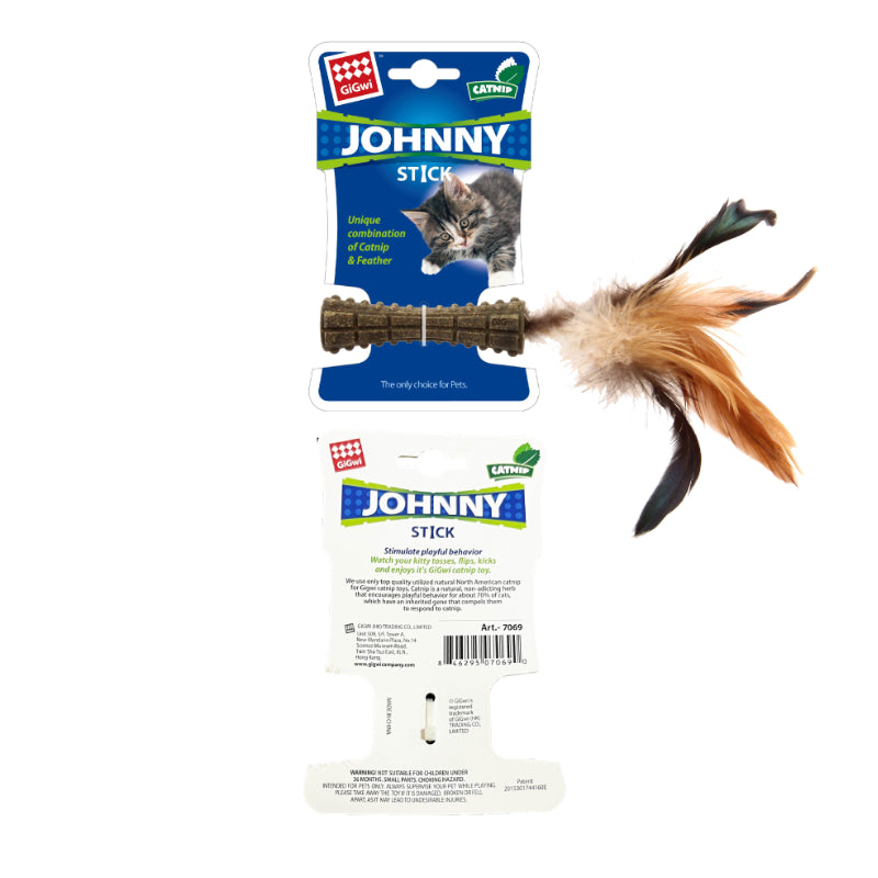 Juguete gato jhonny stick sencillo