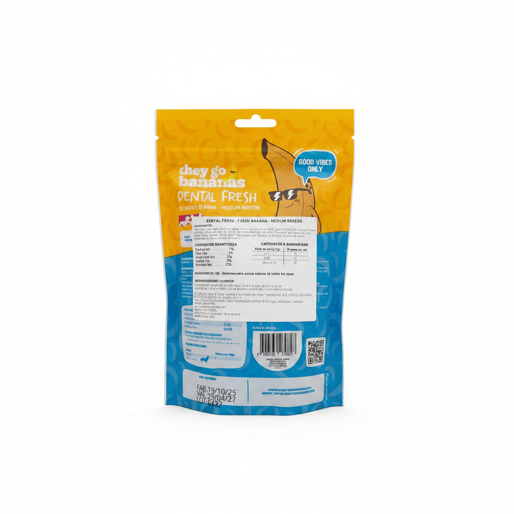 Snack dental Perros - They Go Bananas Fill Me Freeze Me x 320 g