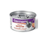 Gemon Adult Mousse con Salmón y Pollo es la elección perfecta para una dieta equilibrada que apoya la salud y el bienestar de gatos adultos. ¡Haz tu pedido hoy y ofrece a tu gato una alimentación de alta calidad!