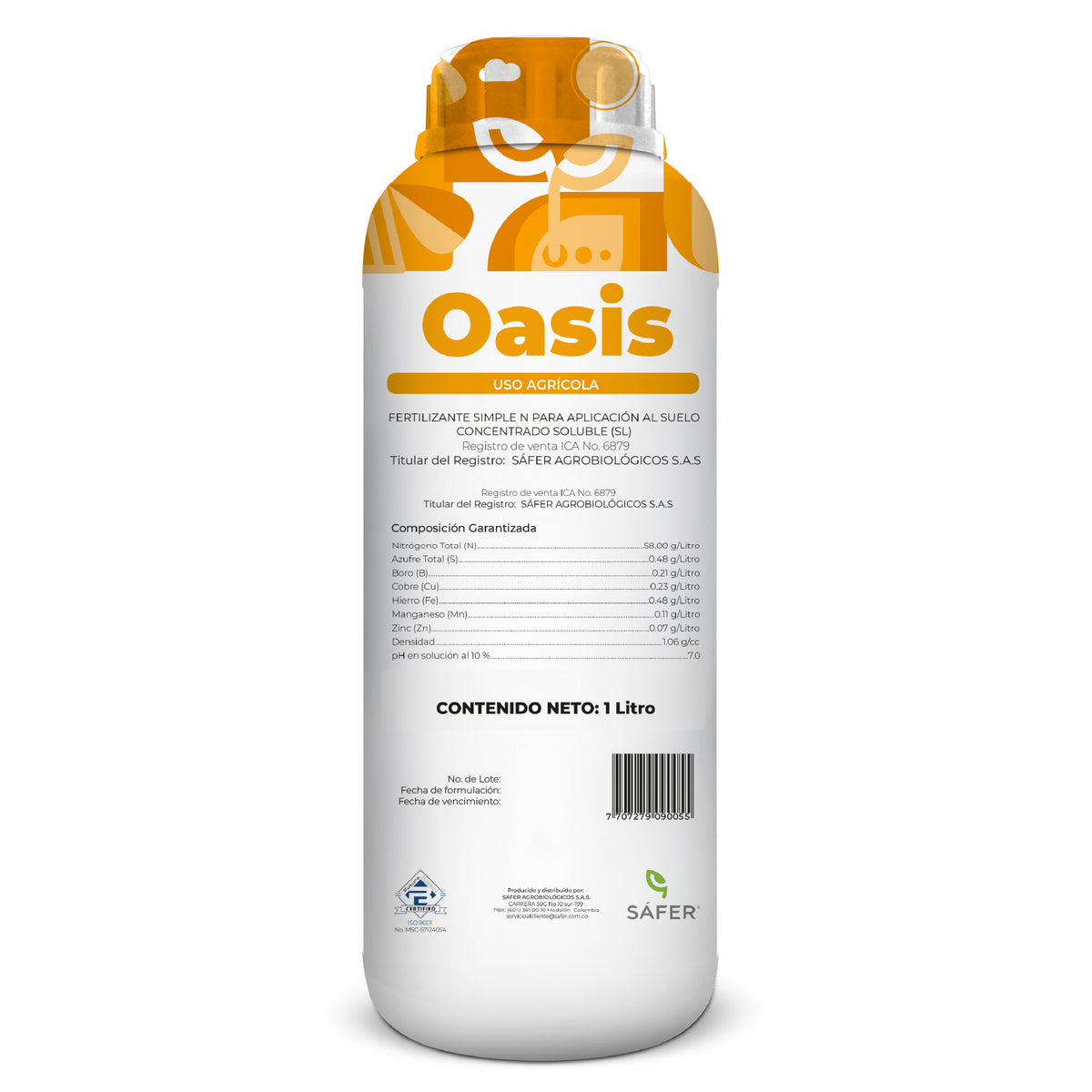 Oasis x 4 Lt Fertilizante Simple N