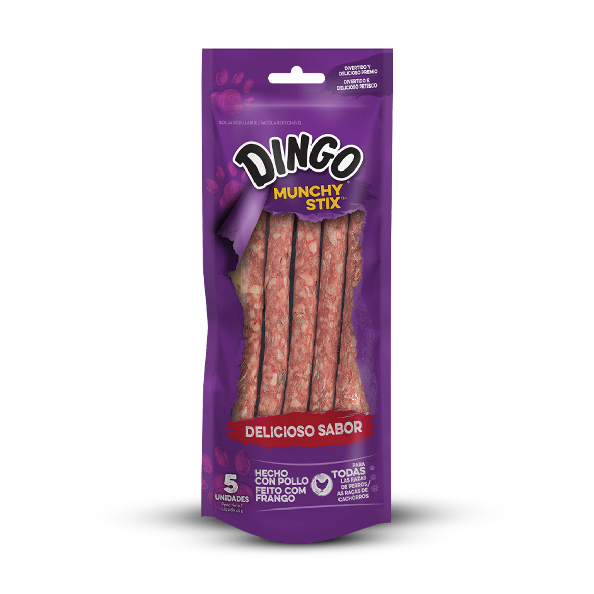 Dingo Munchy Stix para Perros x 5 Palitos