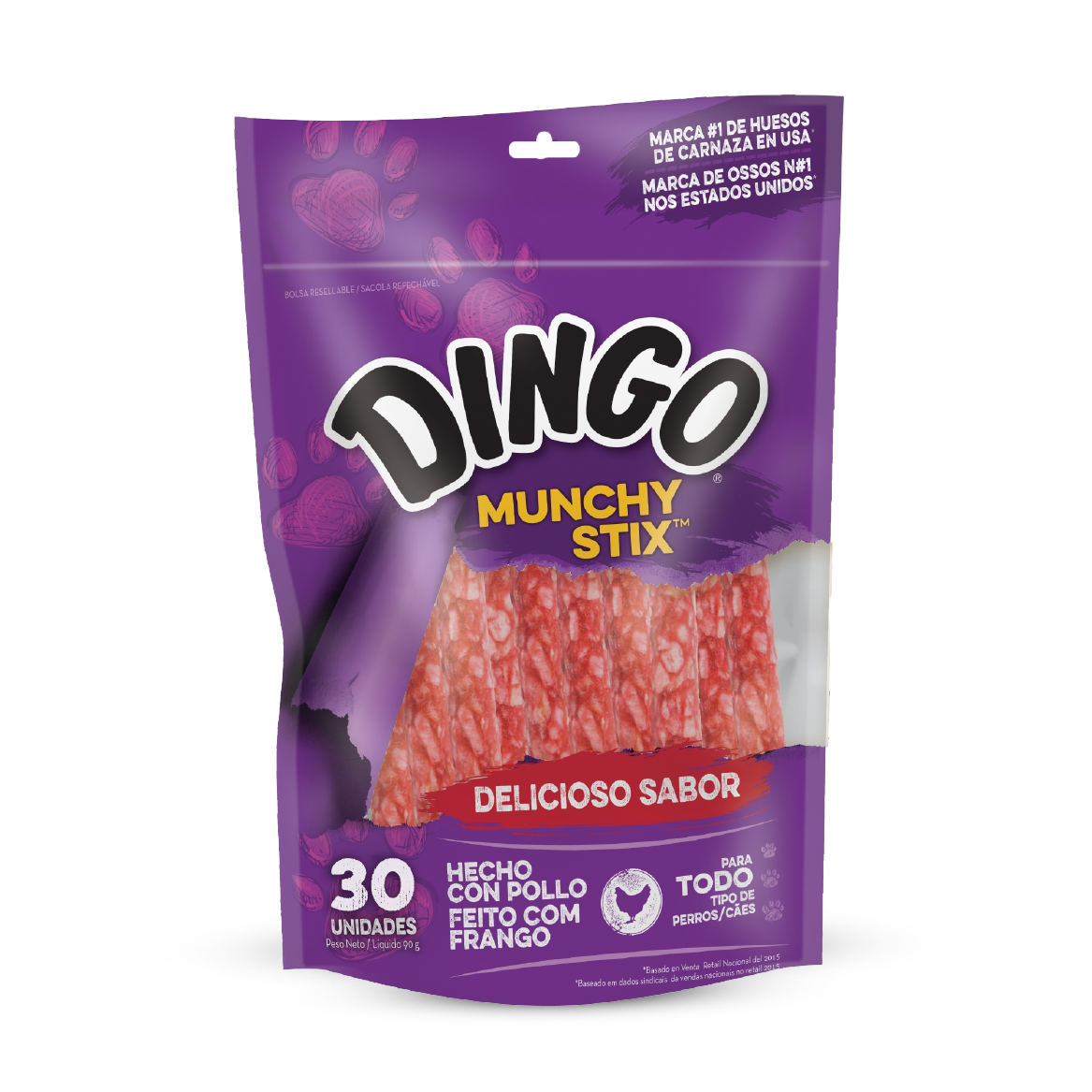 Dingo Munchy Stix para Perros x 30 Unds