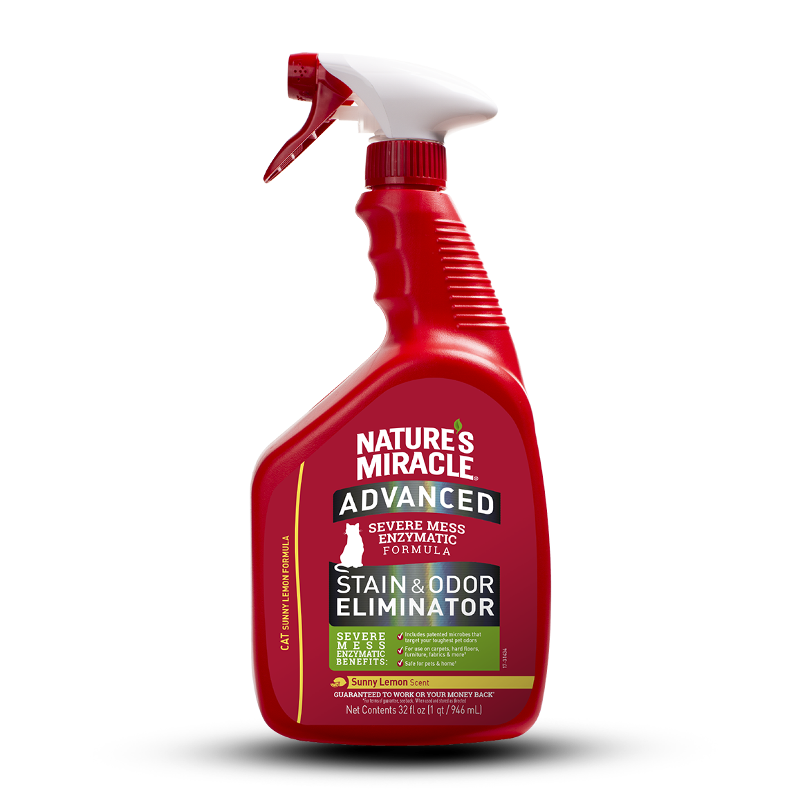 Natures Miracle Advanced Cat Lemon para Gatos x 32 Oz