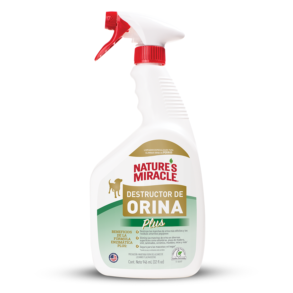 Natures Miracle Destructor de Orina Dog para Perro x 32 Oz