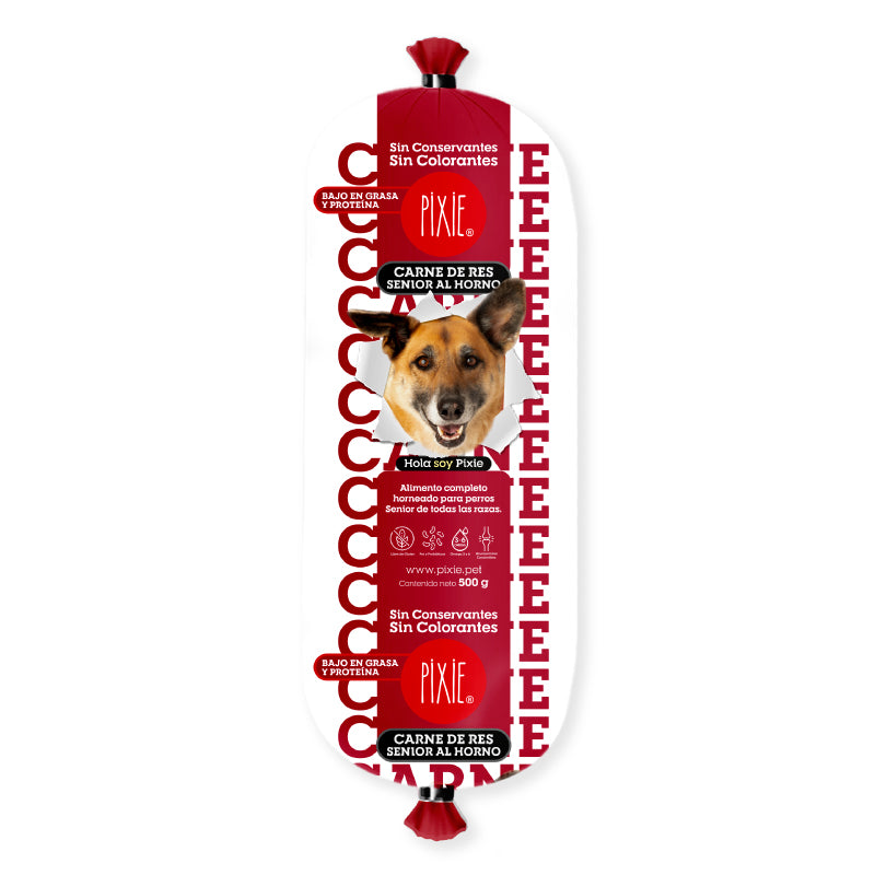 Pixie Carne Perro Senior x 500 g