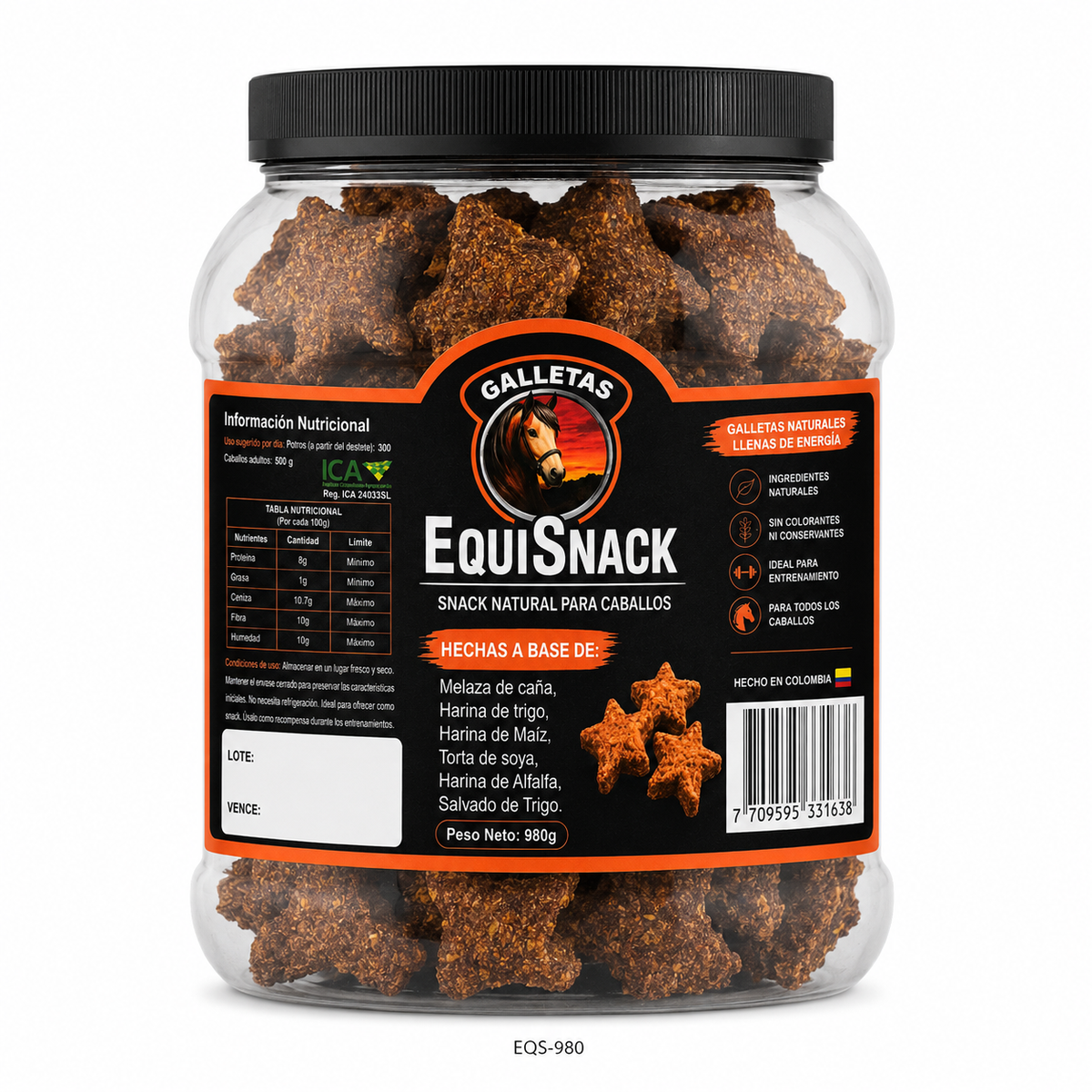 EquiSnack Galleta Tarro