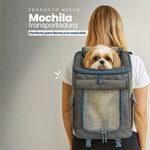 Mochila Transportadora Gris/Azul