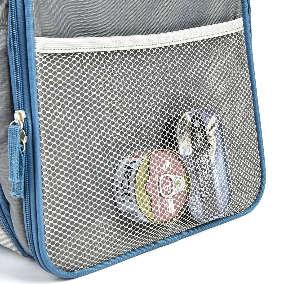 Mochila Transportadora Gris/Azul