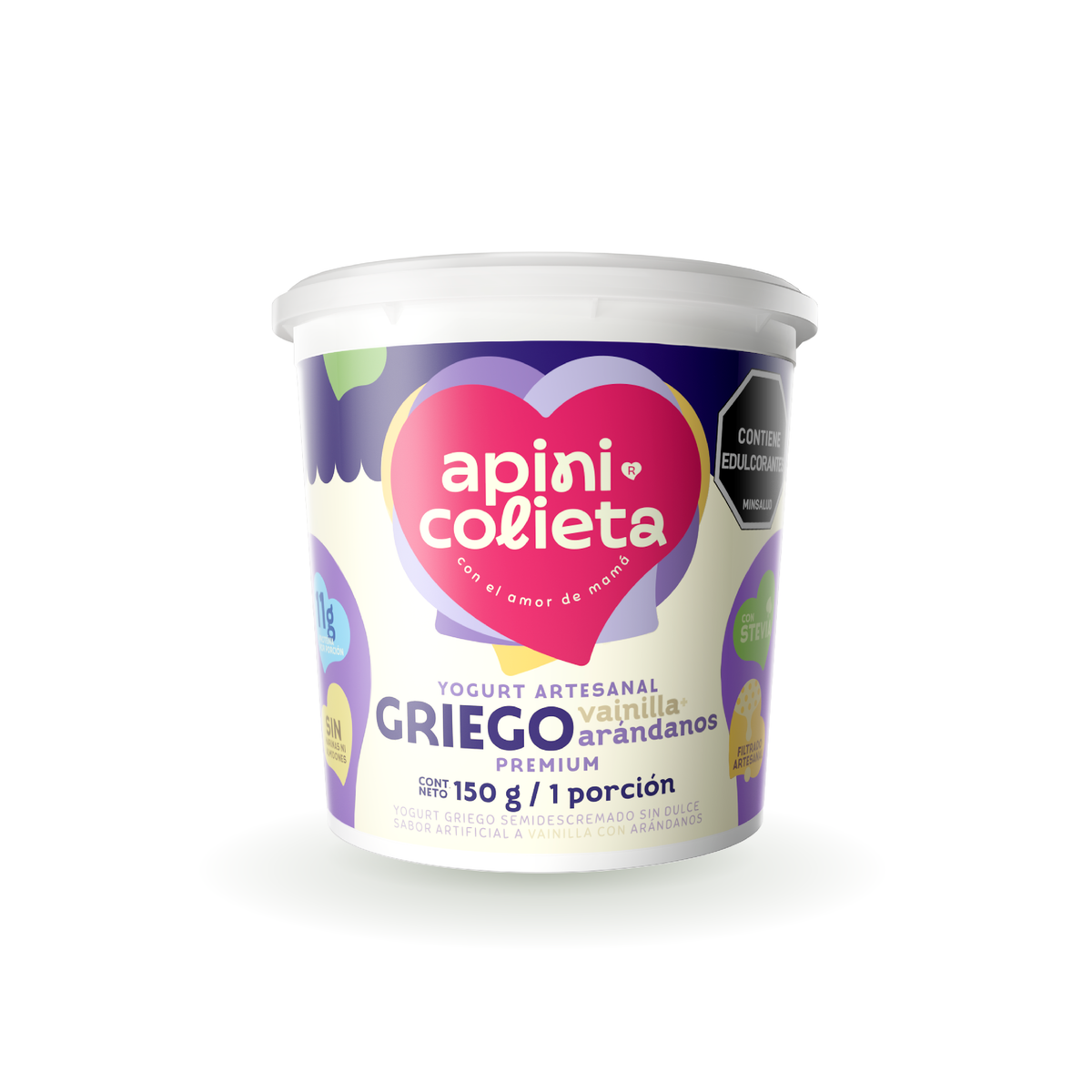 Yogurt Griego Vainilla Arandanos X 150 G
