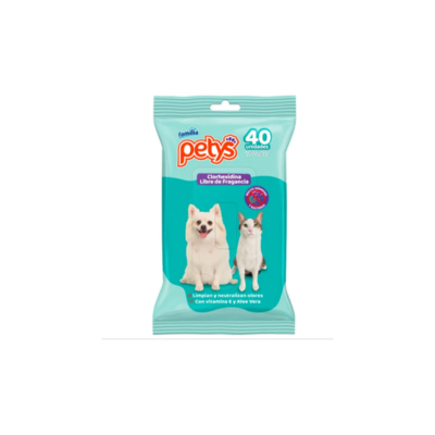 Petys Paños Húmedos Con Clorhexidina x40 Und