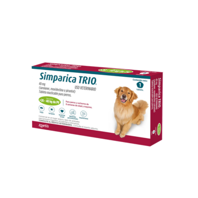 Simparica Trio 20-40Kg Verde x 1 Tab