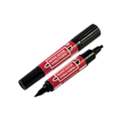 Lápiz Marcar Arete Negro Doble Punta