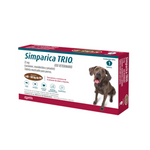 Antiparasitario Interno y Externo para perroSimparica Trio 40 Kg - 60 Kg 1 Tableta