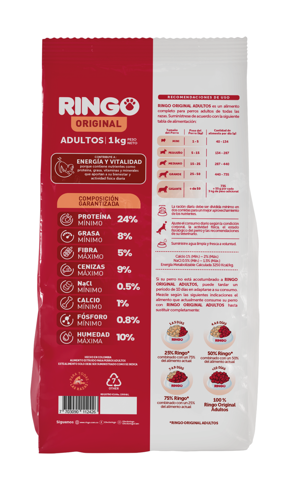 Ringo Croquetas Adulto 30 Kg